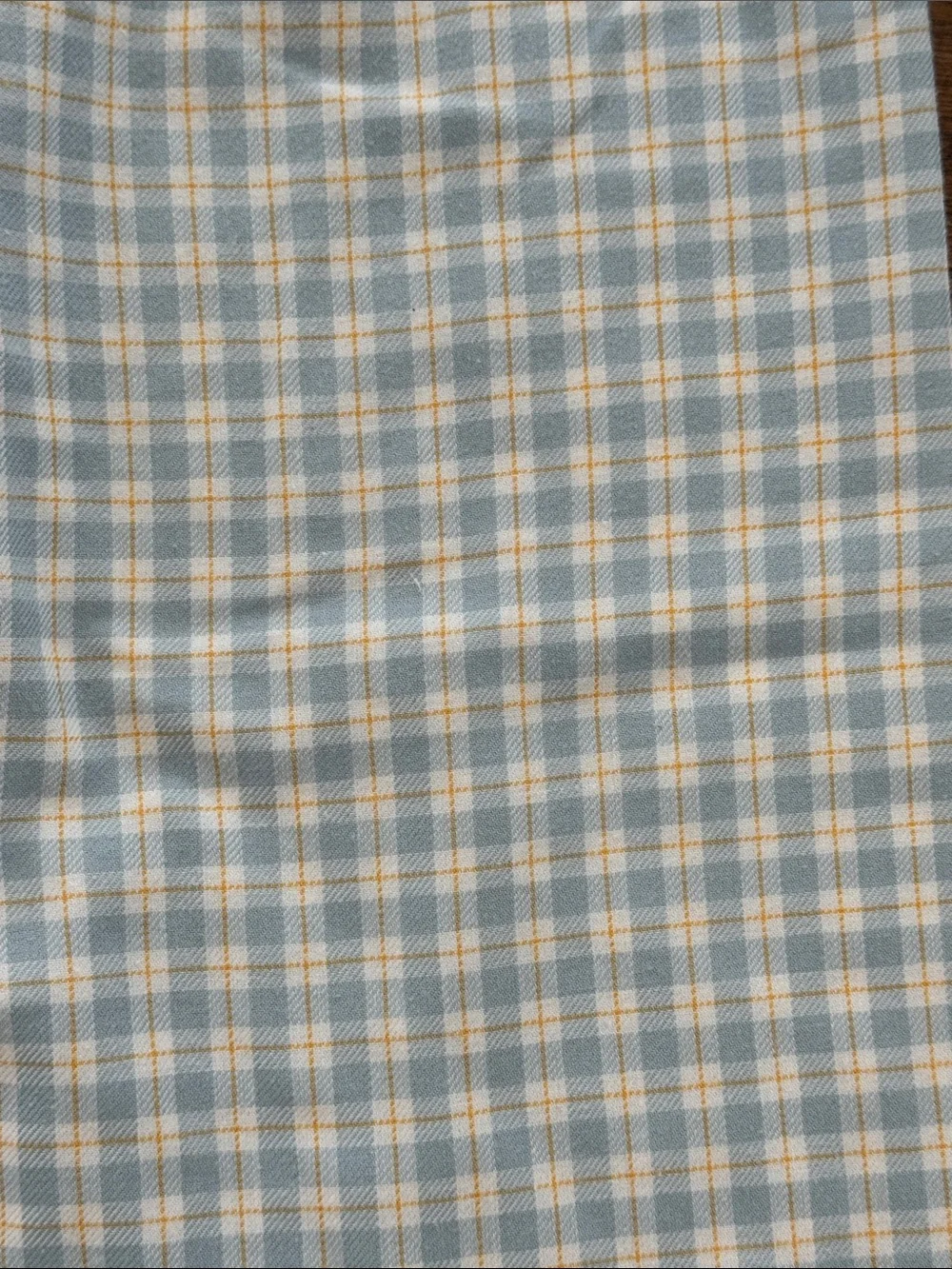 Stitchy Fish Light Blue And Yellow Plaid Boys Pants
